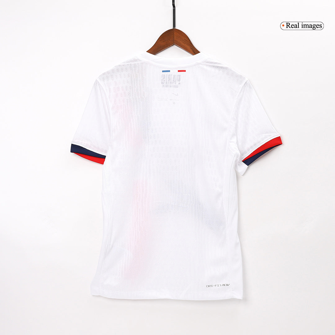 Jogador HAKIMI #2 PSG Fora Futebol Camisas 2025/26 Branco