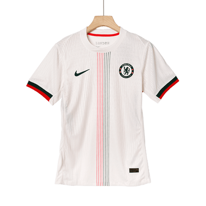 Jogador GARNACHO #49 Chelsea Fora Futebol Camisas 2025/26 Branco