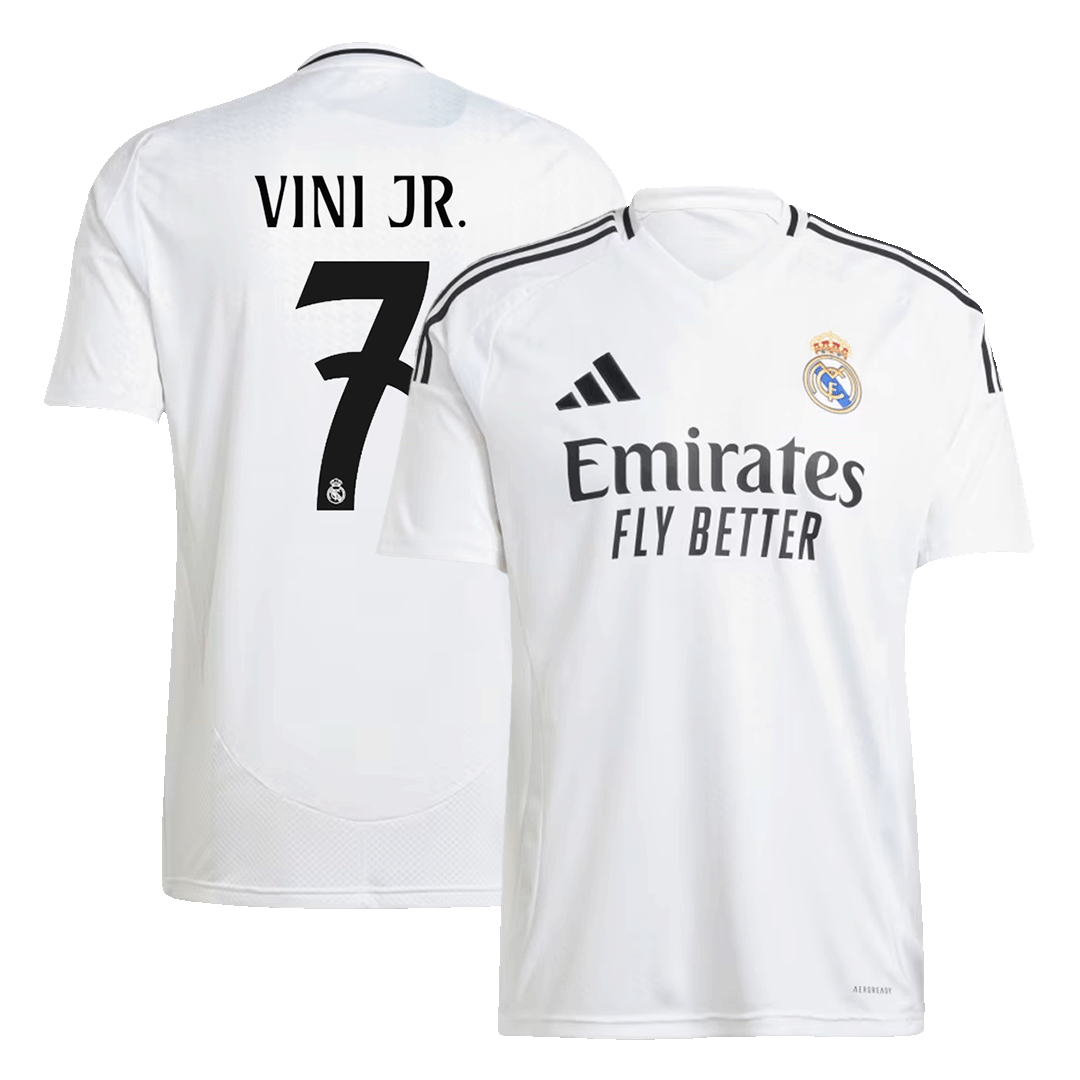Camisa de futebol do Real Madrid VINI JR. #7 Início 2024/25 camisola de futebol