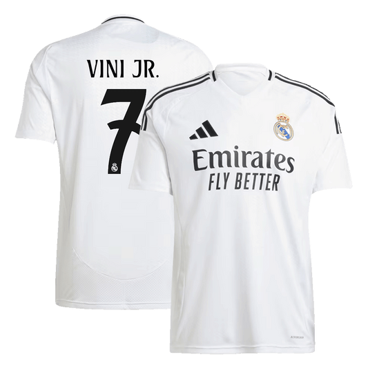 Camisa de futebol do Real Madrid VINI JR. #7 Início 2024/25 camisola de futebol