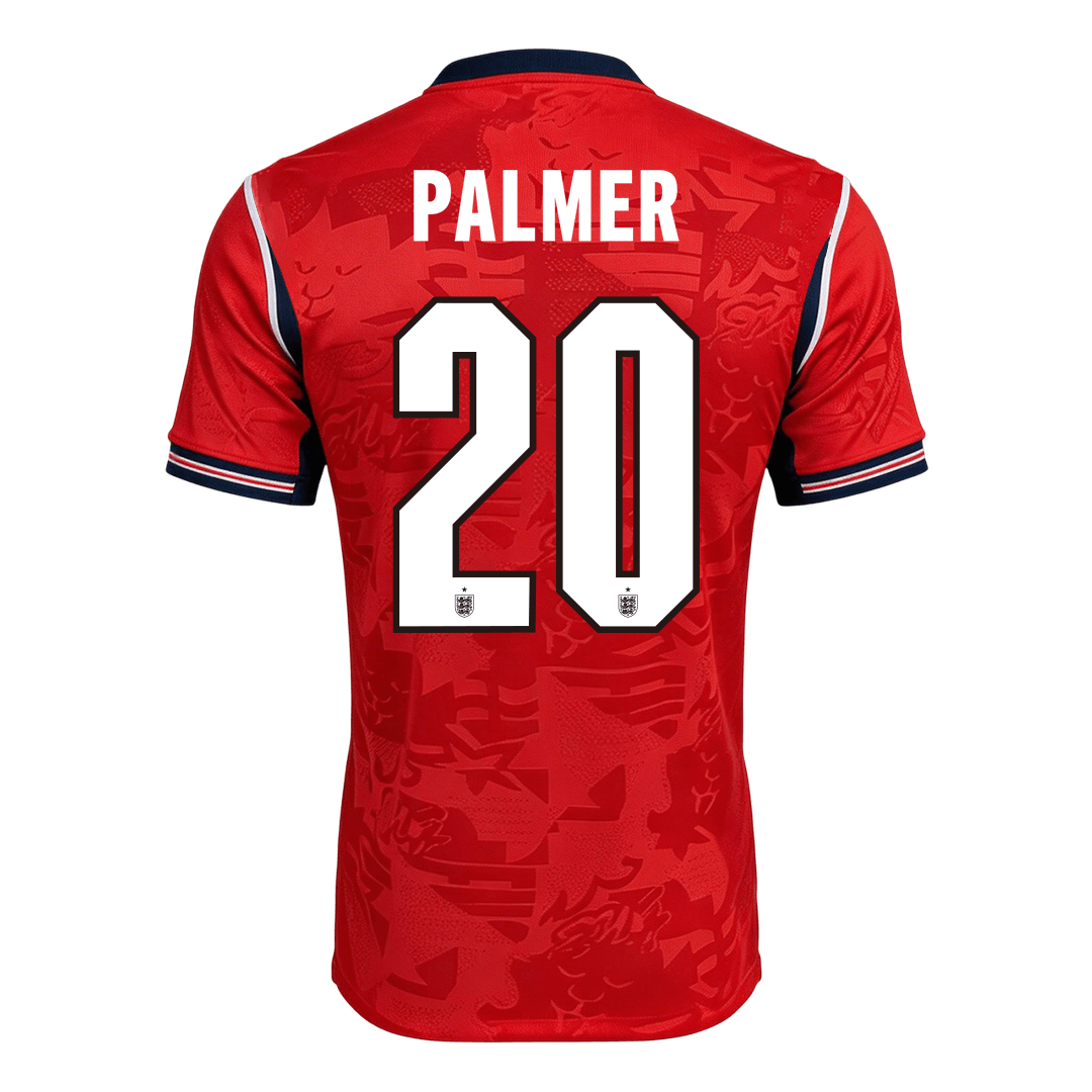 Versão do Jogador PALMER #20 Inglaterra Fora Copa do Mundo Futebol Camisas 2026 Vermelho
