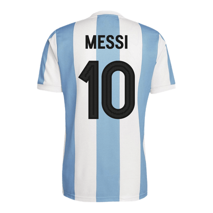 Camisola de futebol MESSI #10 Argentina personalizada 50th aniversário