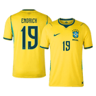ENDRICK #19 Brasil Casa Copa do Mundo Camisa 2026 Amarelo