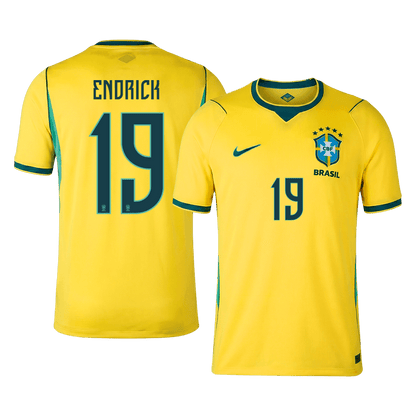 ENDRICK #19 Brasil Casa Copa do Mundo Camisa 2026 Amarelo
