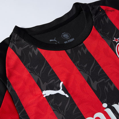 AC Milan 
Casa 
 Camisa 
Conjunto (Camisa + Calções + Meias) 
2025/26