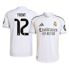 Jogador TRENT #12 Real Madrid Casa Futebol Camisas 2025/26 Branco