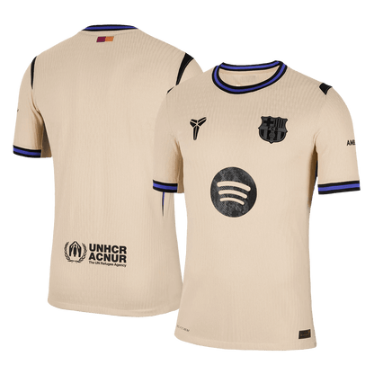 Jogador Barcelona Fora Futebol Camisas 2025/26 Amarelo