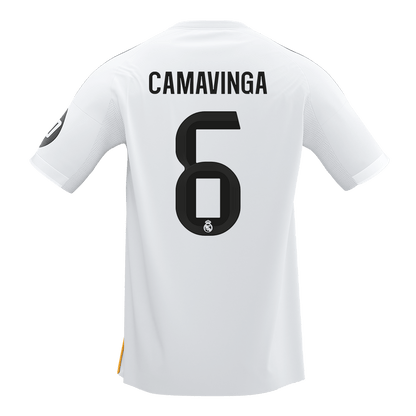 【Super Qualidade】CAMAVINGA #6 Real Madrid
 Casa Futebol Camisa 2025/26 Branco