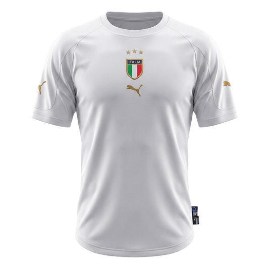 Retrô Italy Fora Camisa 2004 Branco camisola de futebol 2025/26