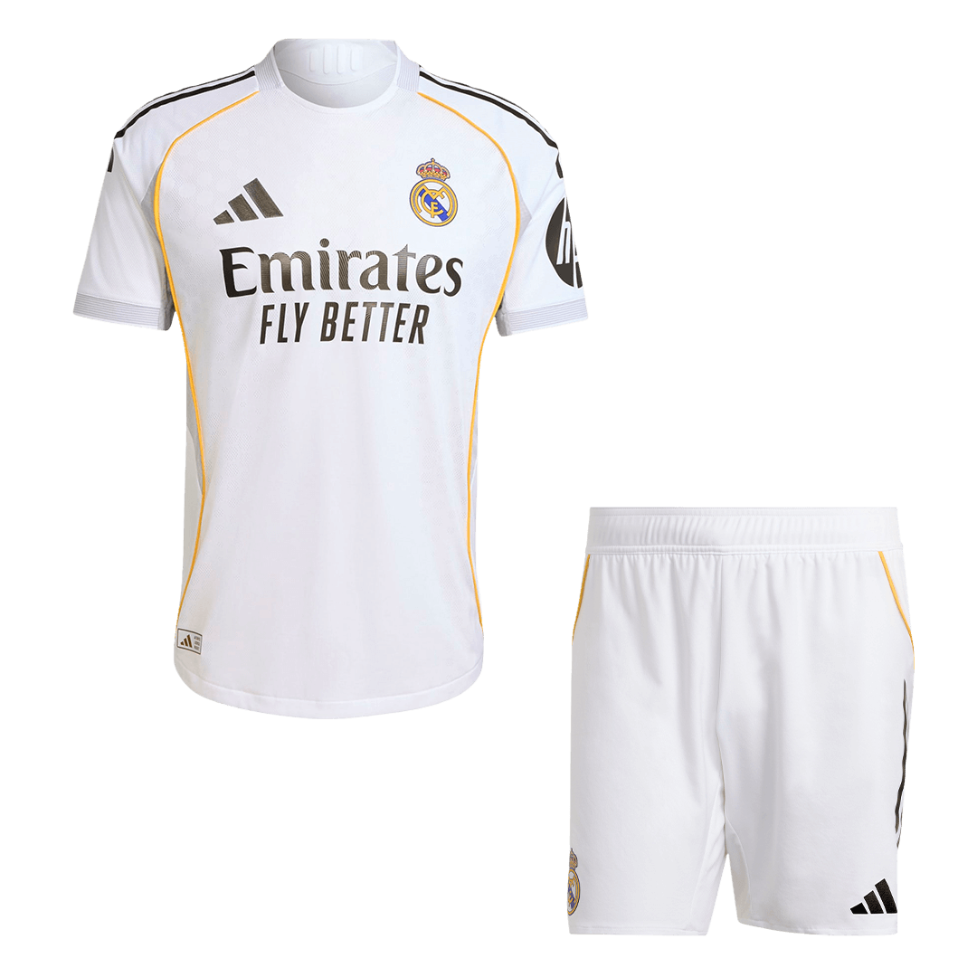 Jogador Real Madrid Casa Camisa Conjunto (Camisola + Calções) 2025/26- Branco
