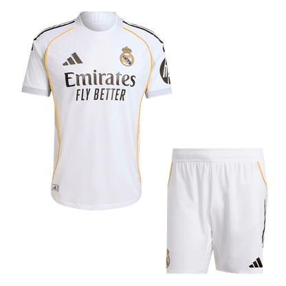 Jogador Real Madrid Casa Camisa Conjunto (Camisola + Calções) 2025/26- Branco