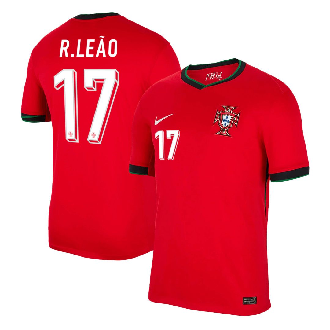 Portugal Jersey Custom R.LEAO #17 Soccer Jersey Home 2025/26