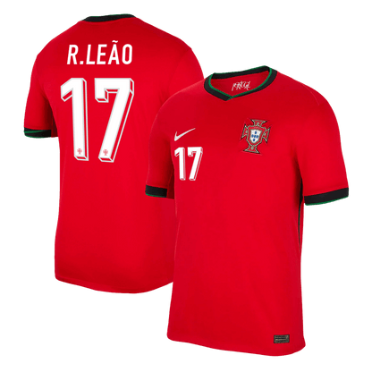 Portugal Jersey Custom R.LEAO #17 Soccer Jersey Home 2025/26