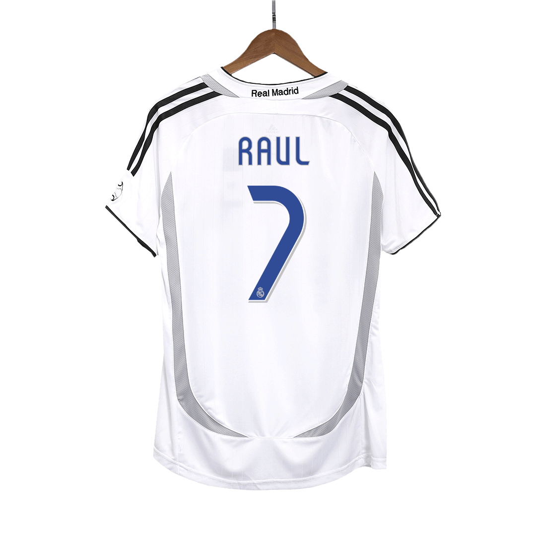 Camisola Retro Real Madrid No7 RAUL Home Soccer 2006/07 2025/26