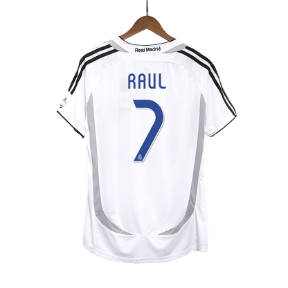 Camisola Retro Real Madrid No7 RAUL Home Soccer 2006/07 2025/26