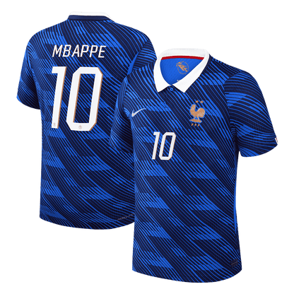 Versão do Jogador MBAPPE #10 França Casa Copa do Mundo Futebol Camisas 2026 Azul