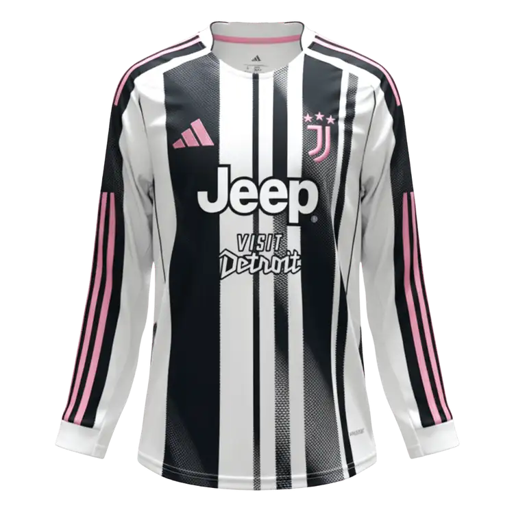 Juventus Casa Manga comprida Camisa 2025/26 camisola de futebol