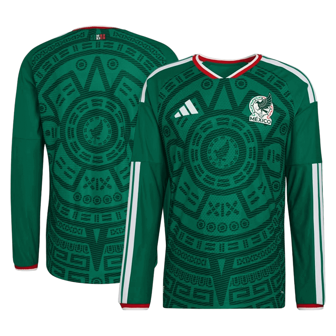 México Casa Manga comprida Camisa 2026 Verde