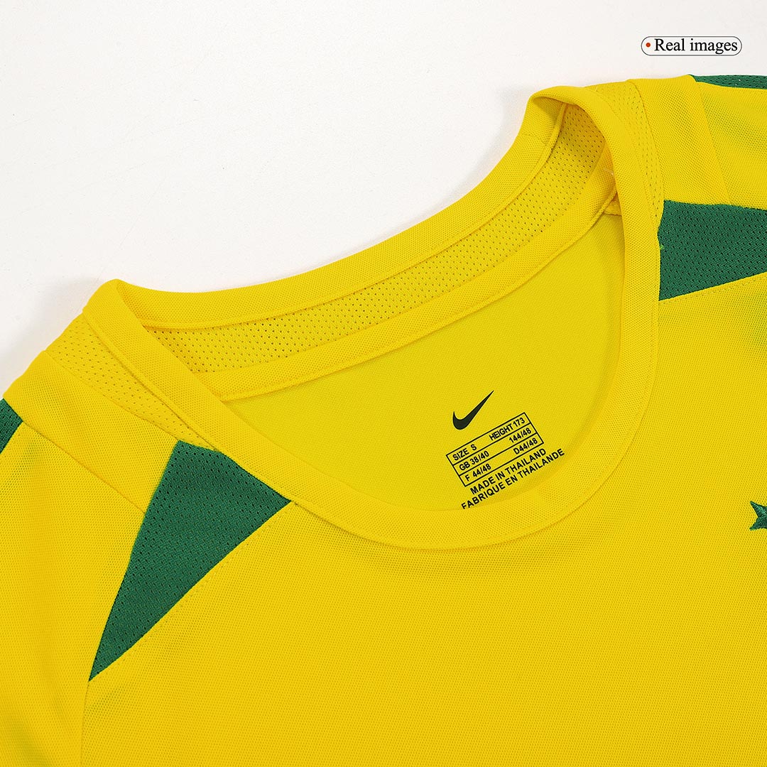 Camisola Retro RONALDINHO #11 Brasil Casa 2002/03