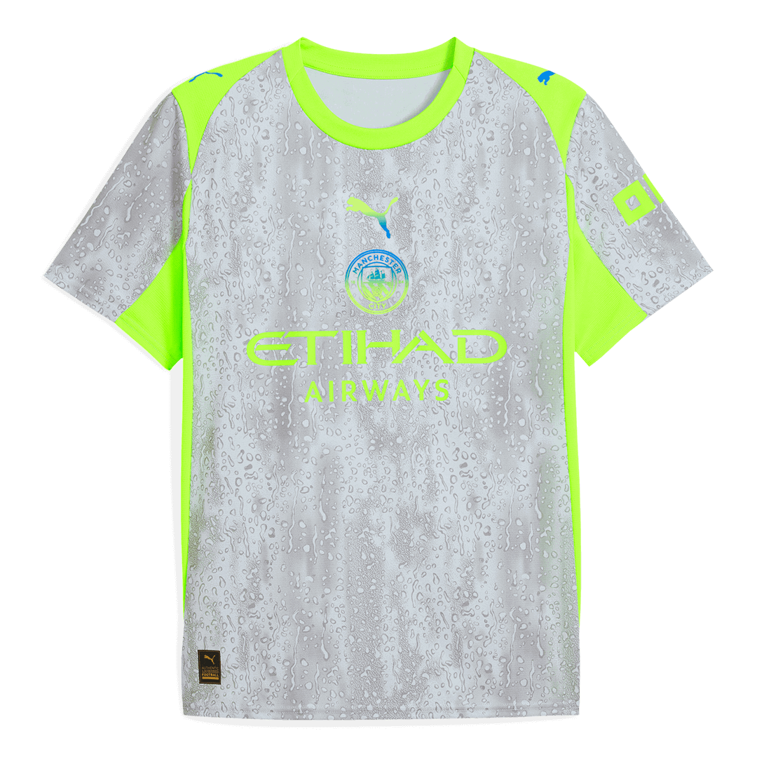 Manchester City 
 Fora Terceira Camisa Conjunto(Camisa+Calções+Meias) 2025/26