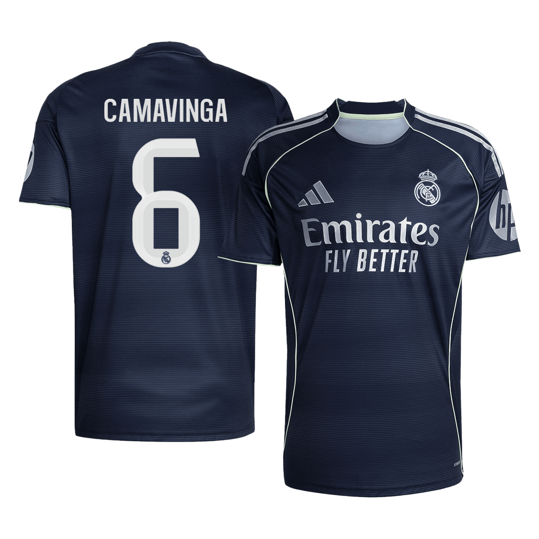 CAMAVINGA #6 Real Madrid Fora Camisa 2025/26 Marinha camisola de futebol
