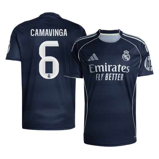 CAMAVINGA #6 Real Madrid Fora Camisa 2025/26 Marinha camisola de futebol