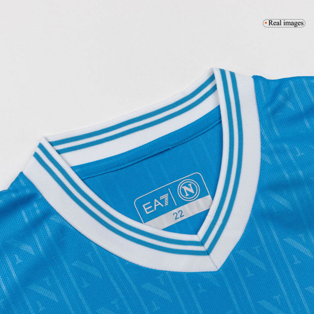 Napoli Infantil 
 Casa Futebol Camisa Conjunto (Camisa+Shorts+Meias) 2025/26 Azul