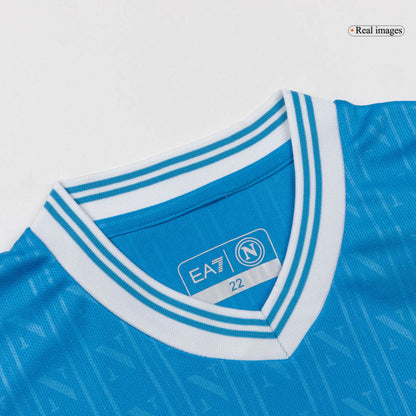 Napoli Infantil 
 Casa Futebol Camisa Conjunto (Camisa+Shorts+Meias) 2025/26 Azul