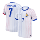 Camisola de futebol GRIEZMANN #7 França Fora Camisola personalizada