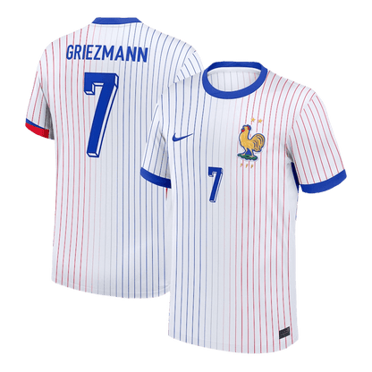 Camisola de futebol GRIEZMANN #7 França Fora Camisola personalizada 2025/26