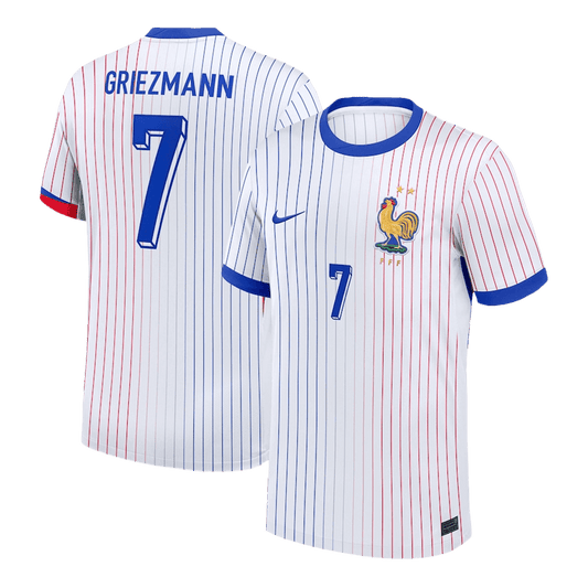 Camisola de futebol GRIEZMANN #7 França Fora Camisola personalizada 2025/26