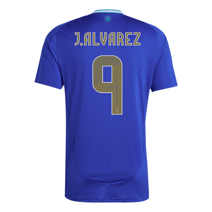 J.ALVAREZ #9 Argentina Camisola Fora Personalizada