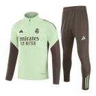 Real Madrid Zíper Moletom Conjunto (Top+Calças) 2025/26 Verde