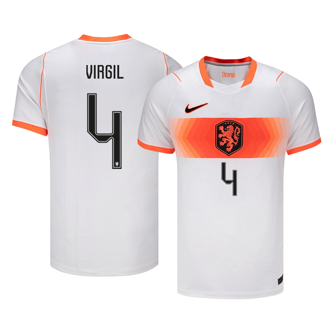 VIRGIL #4 Países Baixos Fora Copa do Mundo Camisa 2026 Branco
