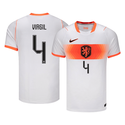 VIRGIL #4 Países Baixos Fora Copa do Mundo Camisa 2026 Branco