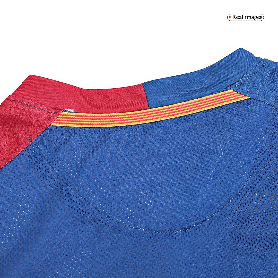 A.INIESTA #8 Barcelona Retro Casa Camisola de manga comprida 2008/09 - Final da UCL