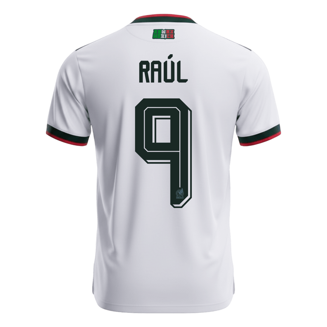 RAÚL #9 México Fora Copa do Mundo Camisa 2026 Branco