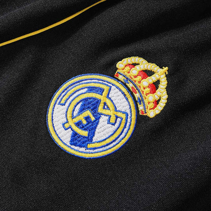 Real Madrid Zíper Moletom Conjunto (Top+Calças) 2025/26 Preto