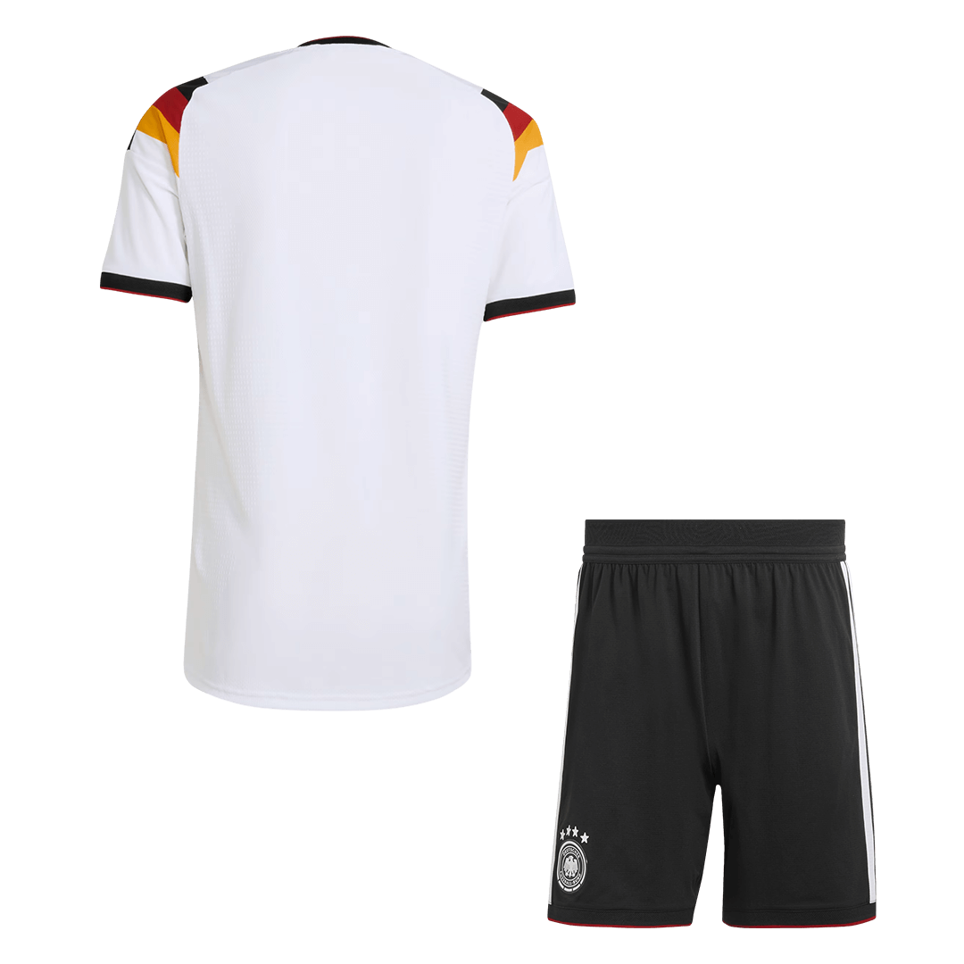 Germany Casa Copa do Mundo Camisa Conjunto(Camisa+Calções) 2026 Branco - camisola de futebol para adeptos em