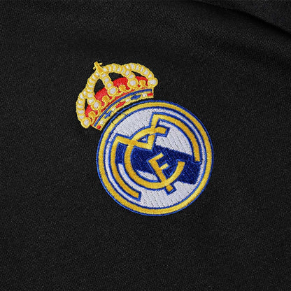 Real Madrid Zíper Moletom Conjunto (Top+Calças) 2025/26 Preto