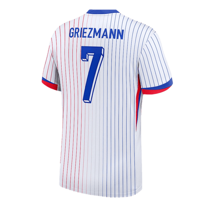 Camisola de futebol GRIEZMANN #7 França Fora Camisola personalizada