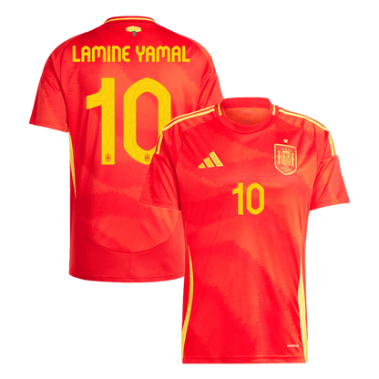 Espanha Camisola Personalizada LAMINE YAMAL #10 Casa