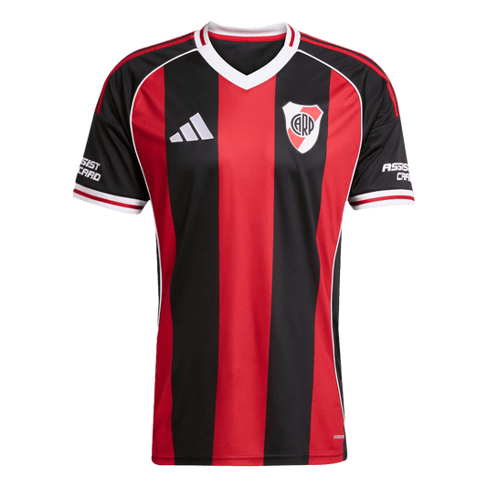 River Plate Fora Camisa 2025/26-Vermelho& Preto camisola de futebol