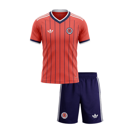 Escócia Infantil Fora Copa do Mundo Futebol Camisa Conjunto (Camisa+Shorts) 2026