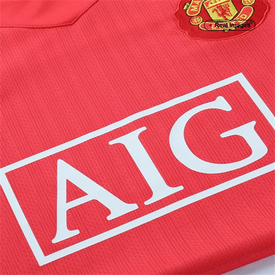 Camisola personalizada Manchester United Casa RONALDO #7 2007/08