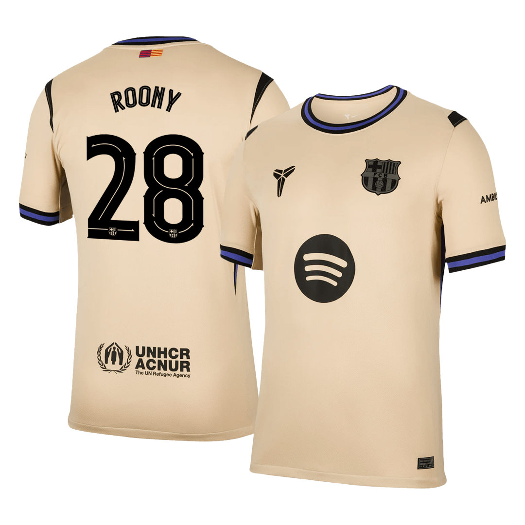 ROONY #28 Barcelona Fora Camisa 2025/26 camisola de futebol