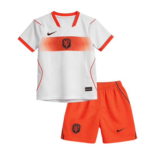 Países Baixos Infantil  Fora Copa do Mundo Futebol Camisa 2026 Laranja