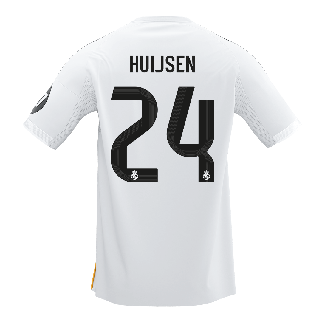 【Super Qualidade】HUIJSEN #24 Real Madrid
 Casa Futebol Camisa 2025/26 Branco