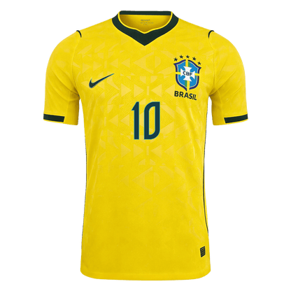Versão do Jogador NEYMAR JR. #10 Brasil Casa Copa do Mundo Futebol Camisas 2026 Amarelo