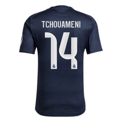 Jogador TCHOUAMENI #14 Real Madrid Fora Futebol Camisas 2025/26 Marinha